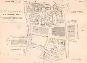 King Street Gallery: Plan of Waingate / markets area, Sheffield, 1901