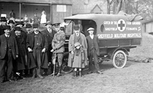 World War Two Gallery: Presentation of Ambulances for The Sheffield Military Hospitals, World War I
