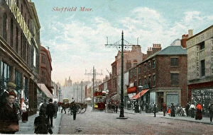 Buildings and streets Gallery: South Street, Moor, Sheffield, c. 1900