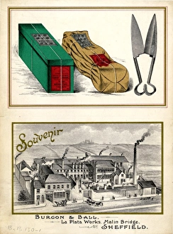 Holme Gallery: Souvenir menu for a dinner held at La Plata Works for the Diamond Jubilee of Queen Victoria