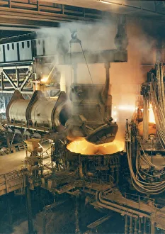 Steel making plant in the Don Valley, Sheffield, Yorkshire Steel making plant in the Don Valley, Sheffield, Yorkshire