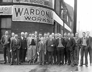 Thomas Ward and Sons, Group of men [workers?] outside Wardonia Works