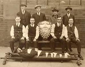 Winning team in the Edgar Allen Ambulance Shield Competition, Sheffield, Yorkshire, c Winning team in the Edgar Allen Ambulance Shield Competition, Sheffield, Yorkshire, c