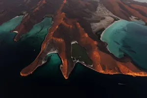 Aerial view of Espiritu Santo Island National Park, Sea of Cortez (Gulf of California) Aerial view of Espiritu Santo Island National Park, Sea of Cortez (Gulf of California)