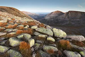 Upland Gallery: The Angels Peak, Cairn Toul and Sgor an Lochan Uaine from Braeriach, Cairngorms National Park