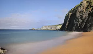Images Dated 21st July 2011: Beach and cliffs east of Ballintoy village, North Antrim, Northern Ireland, UK, July 2011