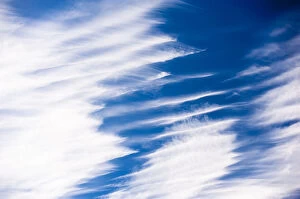 Images Dated 23rd September 2013: Cirrus clouds displaying wind shear, Brechin, Scotland, UK, September