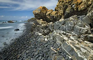 Coastline with rocky cliffs, Almograve, Natural Park of South West Alentejano and Costa Vicentina Coastline with rocky cliffs, Almograve, Natural Park of South West Alentejano and Costa Vicentina