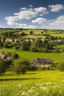Countryside view over Naunton, The Cotswolds, Gloucestershire Countryside view over Naunton, The Cotswolds, Gloucestershire
