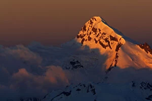 Images Dated 27th June 2008: Early morning light on a mountain west of Elbrus, Caucasus, Russia, June 2008