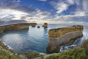 Eroded coastline near Loch Ard Gorge, Port Campbell National Park, Great Ocean Road Eroded coastline near Loch Ard Gorge, Port Campbell National Park, Great Ocean Road