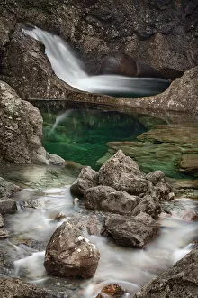 Images Dated 25th March 2010: The Fairy Pools, on the Allt Coir a Mhadaidh river running down from the Cullin Hills