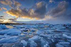 Ice floating on Jokulsarlon glacial lake, Vatnajokull glacier, Iceland, November 2012 Ice floating on Jokulsarlon glacial lake, Vatnajokull glacier, Iceland, November 2012