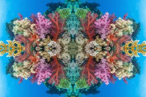 Kaleidoscopic image of corals (Dendronephthya sp) Egypt, Red Sea Kaleidoscopic image of corals (Dendronephthya sp) Egypt, Red Sea