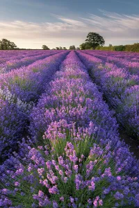 Lavender (Lavandula) field at Somerset Lavender, near Frome, Somerset, UK. July 2014 Lavender (Lavandula) field at Somerset Lavender, near Frome, Somerset, UK. July 2014