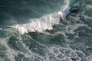 Images Dated 3rd September 2013: Looking down on breaking wave off the Causeway coast, Antrim county, Northern Ireland