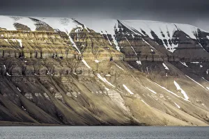 Mountain landscape, Svalbard, Norway, July Mountain landscape, Svalbard, Norway, July
