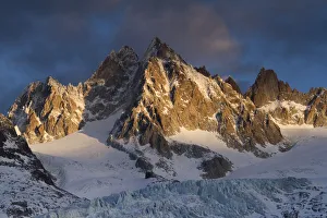 Mountains in snow, Aiguille du Tour with Tower Glacier in front, Chamonix, Haute Savoie Mountains in snow, Aiguille du Tour with Tower Glacier in front, Chamonix, Haute Savoie