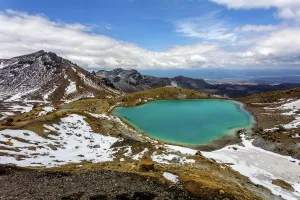 North Island Prints: Print of Upper Emerald Lake on the Tongariro Crossing, New Zealand