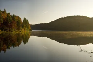 Proscansko lake, early morning light, near Ljeskovac village, Upper Lakes, Plitvice Proscansko lake, early morning light, near Ljeskovac village, Upper Lakes, Plitvice