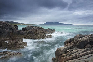 Images Dated 10th July 2011: Rocky coast on Isle of Barra, Outer Hebrides, Scotland, UK