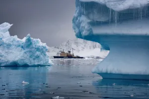 Russian icebreaker Kapitan Khlebnikov in the Weddell Sea, Antarctica Russian icebreaker Kapitan Khlebnikov in the Weddell Sea, Antarctica