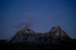 Images Dated 5th October 2008: Saddle peak at dusk, Durmitor NP, Montenegro, October 2008