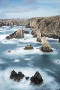 Sea stacks off Mangurstadh / Mangersta Beach, Isle of Lewis, Outer Hebrides, Scotland Sea stacks off Mangurstadh / Mangersta Beach, Isle of Lewis, Outer Hebrides, Scotland