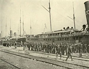 13th Infantry Brigade Gallery: 13th Infantry after Drill, Spanish-American War, June 1898, (1899). Creator: Burr McIntosh