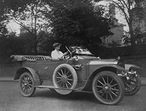 Female Driver Gallery: 1914 Rover 12hp. Creator: Unknown