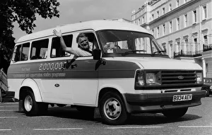 The 2 millionth Ford Transit minibus for schools with Dr David Bellamy. Creator: Unknown The 2 millionth Ford Transit minibus for schools with Dr David Bellamy. Creator: Unknown