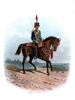 Images Dated 7th October 2006: 20th Hussars, 1890.Artist: R Simkin