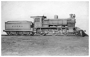 4-4-0 tender engine, steam locomotive built by Kerr, Stuart and Co, early 20th century.Artist: Raphael Tuck 4-4-0 tender engine, steam locomotive built by Kerr, Stuart and Co, early 20th century.Artist: Raphael Tuck