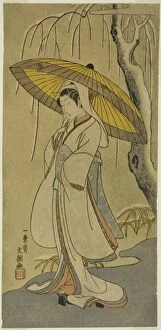 Weeping Willow Gallery: The Actor Segawa Kikunojo II as the Heron Maiden in the play 'Cotton Wadding of Izu