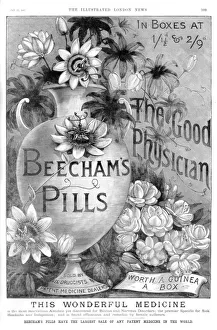 Advertisement for Beechams Pills, 1887 Advertisement for Beechams Pills, 1887