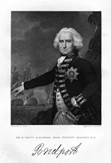 Admiral Alexander Hood (1726-1814), 1st Viscount Bridport, 1837.Artist: S Freeman Admiral Alexander Hood (1726-1814), 1st Viscount Bridport, 1837.Artist: S Freeman