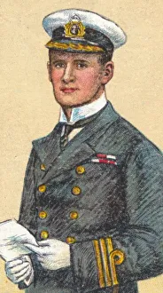 Cigarette Card Gallery: Admiral Teddy Evans, (1881-1957), British naval officer and Antarctic explorer, 1916