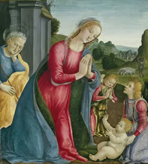 Motherhood Gallery: The Adoration of the Christ Child, c. 1490. Creator: Vincenzo Frediani