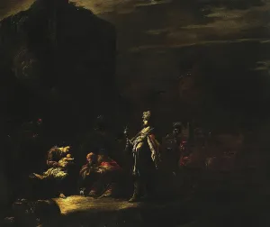 Jesus Christ Biblical Scene Prints: Adoration of the Magi, 1639. Creator: Leonard Bramer