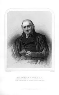 Alexander Adam, Scottish teacher and writer on Roman antiquities, (1870).Artist: S Freeman Alexander Adam, Scottish teacher and writer on Roman antiquities, (1870).Artist: S Freeman