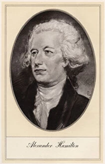 Alexander Hamilton, American politician, (early 20th century).Artist: Gordon Ross