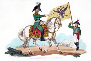 Alexander I Emperor of all the Russias, 1815.Artist: Canton Alexander I Emperor of all the Russias, 1815.Artist: Canton