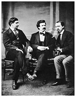 Alfred Townsend, Mark Twain and David Gray, 1871 (1955) Alfred Townsend, Mark Twain and David Gray, 1871 (1955)