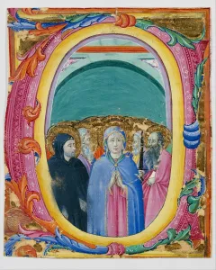 All Saints in an Initial E or O, ca. 1430-40. Creator: Master of the Osservanza Triptych All Saints in an Initial E or O, ca. 1430-40. Creator: Master of the Osservanza Triptych