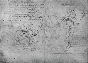 Pain Gallery: Allegories of Pleasure and Pain and of Envy, c1480 (1945). Artist: Leonardo da Vinci