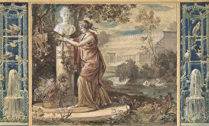 Beauharnais Gallery: An Allegory of Empress Josephine as Patroness of the Gardens at Malmaison, ca. 1805-6