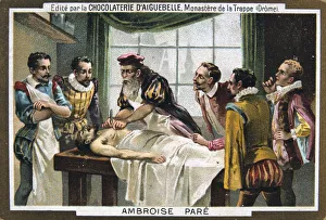 Ambroise Pare, 16th-century French military surgeon, (19th century) Ambroise Pare, 16th-century French military surgeon, (19th century)