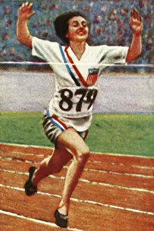 Related Images Gallery: American athlete Betty Robinson, winner of the womens 100m, 1928. Creator: Unknown