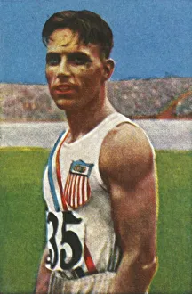 Related Images Gallery: American discus-thrower Bud Houser, 1928. Creator: Unknown