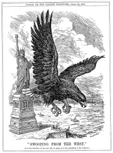 1917 American Eagle Swooping to Guard the Atlantic Print